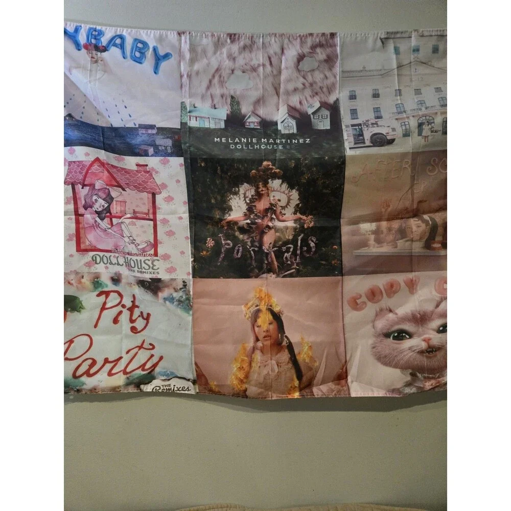 Melanie Martinez music album cover collage tapestry